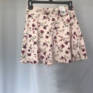 Floral Mini Skater Skirt